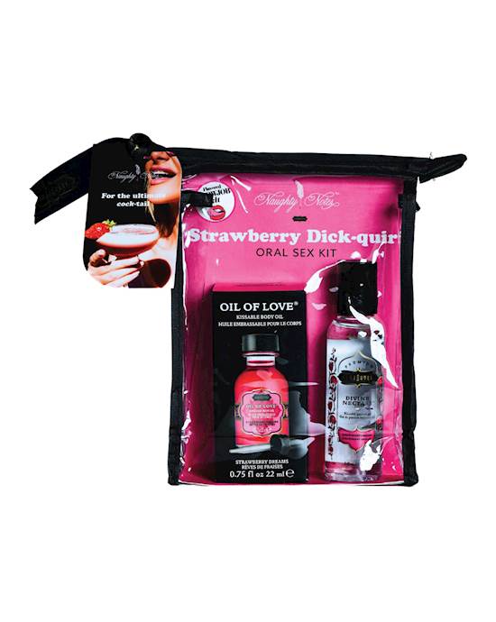 Kama Sutra Strawberry DickQuiri Flavored Oral Sex Kit