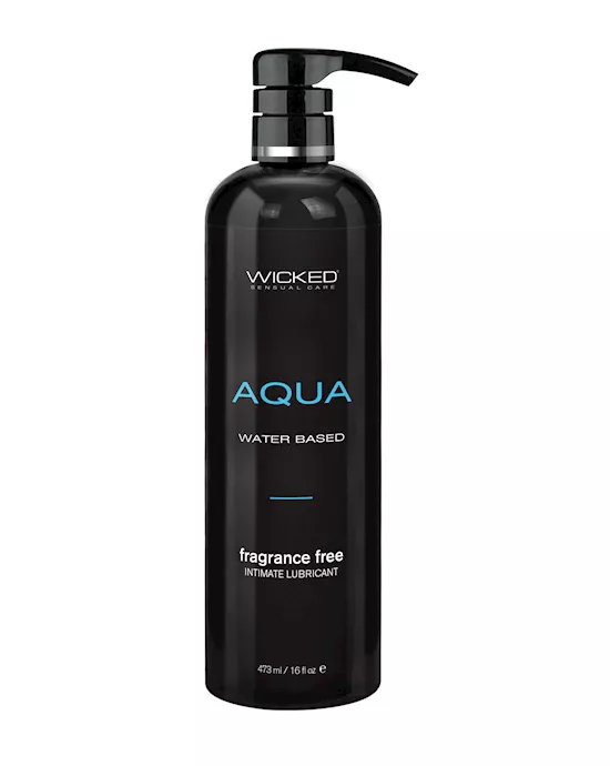 Wicked Sensual Care Aqua Waterbased Lubricant - 16 Oz Fragrance Free